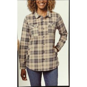 O'Neill Womens plaid fleece shirt jacket--Pınk
